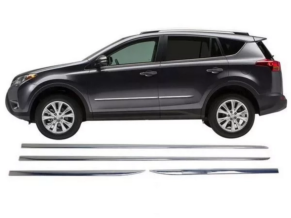 Хром молдинги на двері Toyota Rav4 III (06-12)