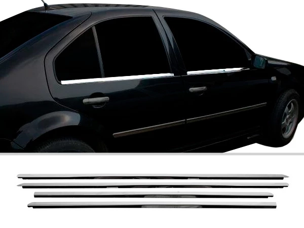 Хром нижні молдинги вікон VW Bora A4 (98-05) Седан, Універсал