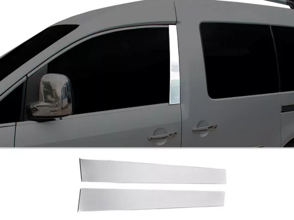 Хром молдинги дверних стійок VW Caddy III (2K; 04-15)