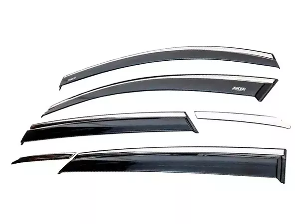 Дефлектори вікон Hyundai Tucson III (TL; 16-21) - Niken (з хромом молдингом)
