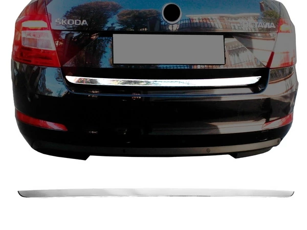 Хром на кромку багажника Skoda Octavia A7 (13-19) Liftback