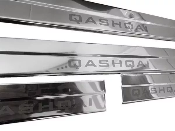 Накладки на пороги Nissan Qashqai J10 (07-13) - Carmos