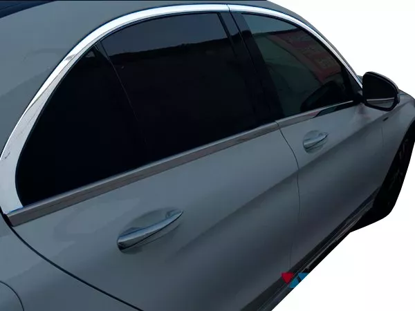 Хром верхні молдинги вікон Mercedes C W205 (14-21) Sedan