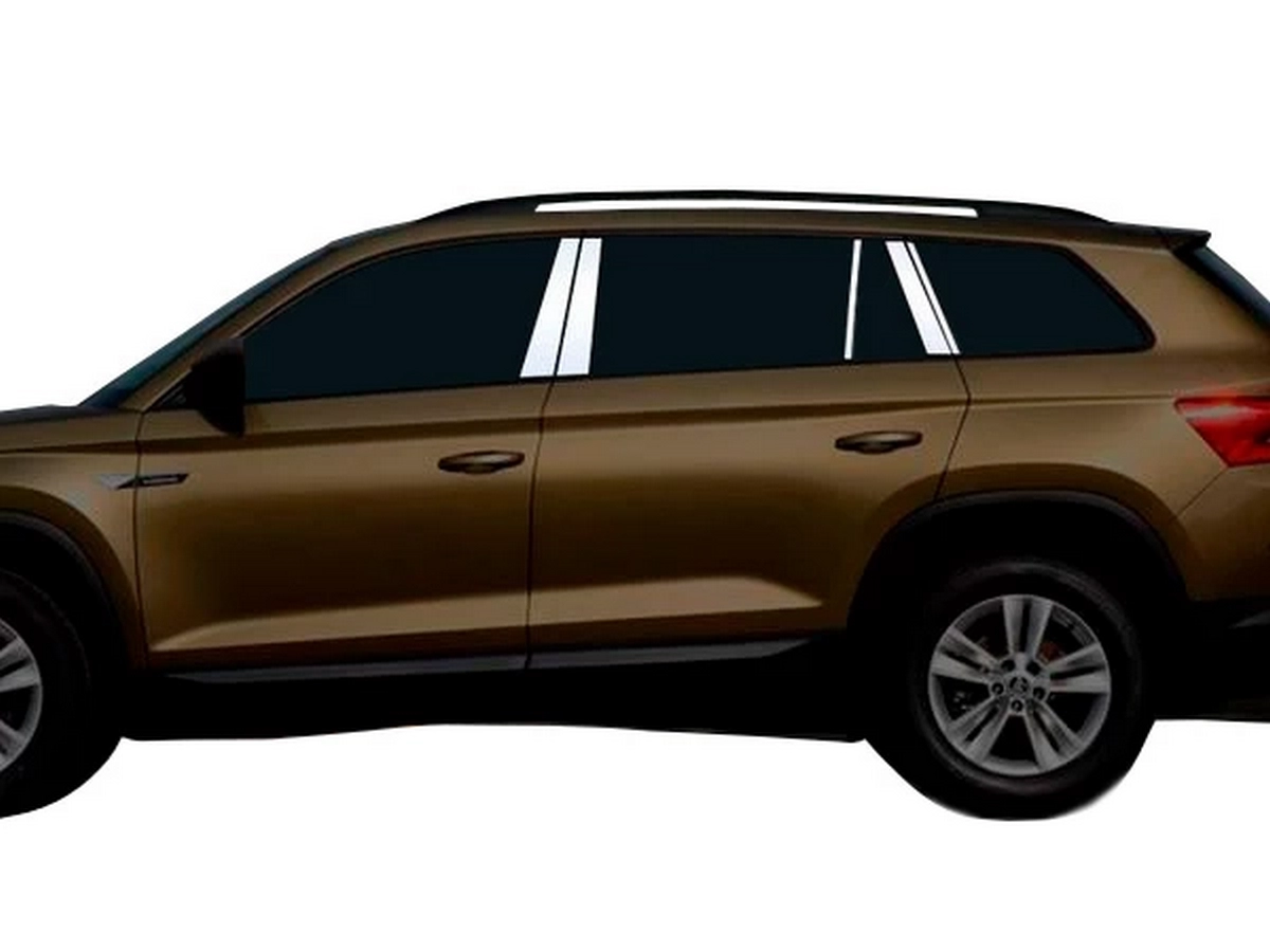 Хром молдинги дверних стійок Skoda Kodiaq (NS7; 16-)