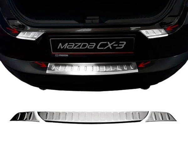 Накладка на задній бампер Mazda CX-3 (DK5; 15-) - Carmos