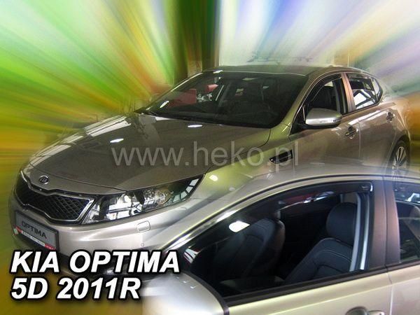Дефлекторы окон KIA Optima III (TF; 10-15) 5D - Heko (вставные)