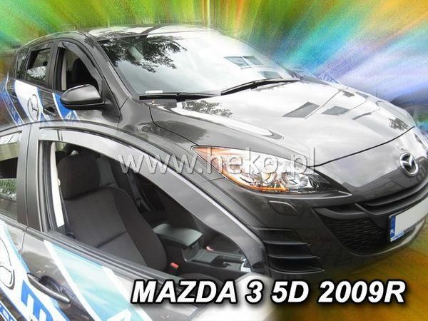 Дефлекторы окон Mazda 3 II (BL; 09-13) Sedan - Heko (вставные)