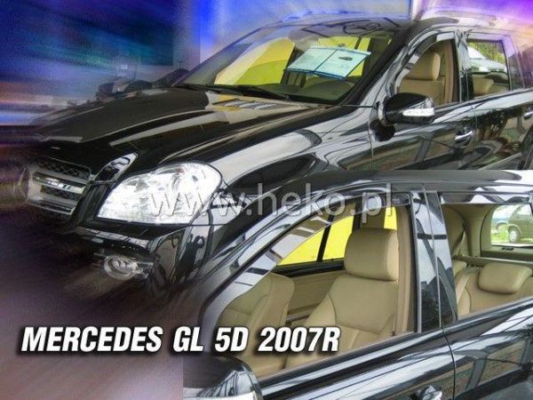 Дефлекторы окон Mercedes GL X164 (06-12) - Heko (вставные)