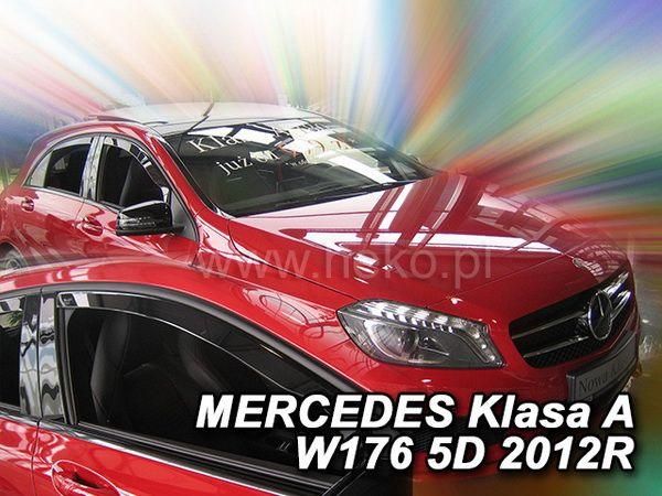 Дефлекторы окон Mercedes A W176 (12-18) - Heko (вставные)