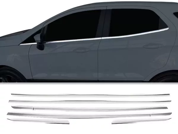 Хром нижні молдинги вікон Ford Ecosport II (BK; 12-22)