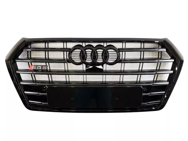 Решітка радіатора Audi Q5 II (FY; 17-21) - S-Line стиль (чорна)