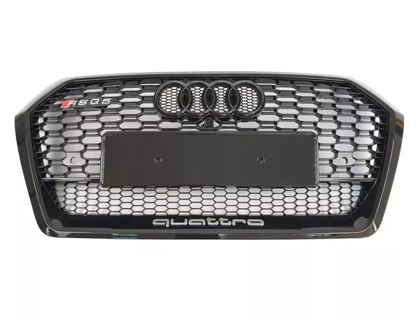 Решітка радіатора Audi Q5 II (FY; 17-21) - RS стиль (чорна)