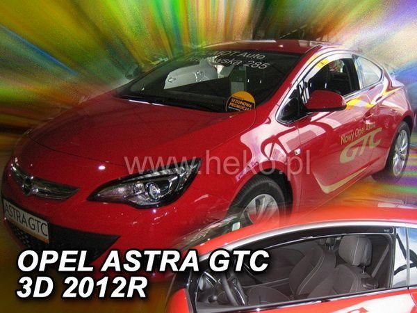 Дефлекторы окон Opel Astra J GTC (10-15) 3D - Heko (вставные)
