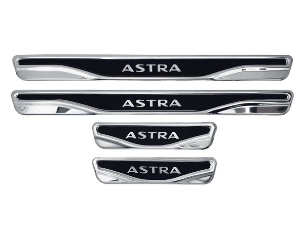 Накладки на пороги Opel Astra J (09-15) - Nitto (карбон стиль)