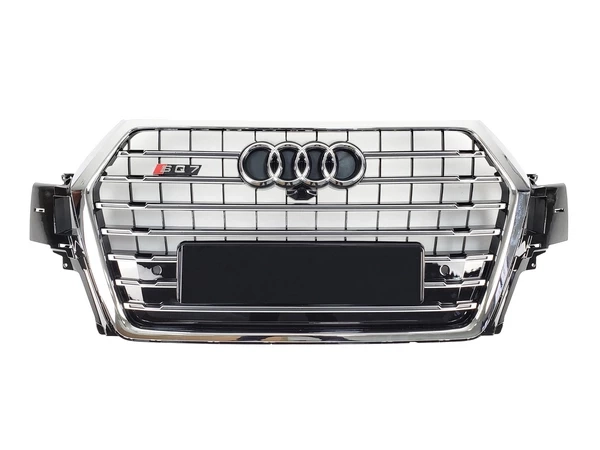 Решітка радіатора Audi Q7 II (4M; 16-20) - SQ7 стиль (хром)