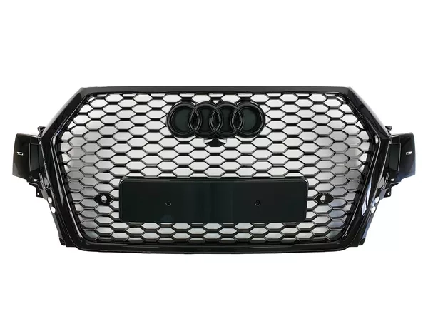 Решітка радіатора Audi Q7 II (4M; 16-20) - RSQ7 стиль (чорна)