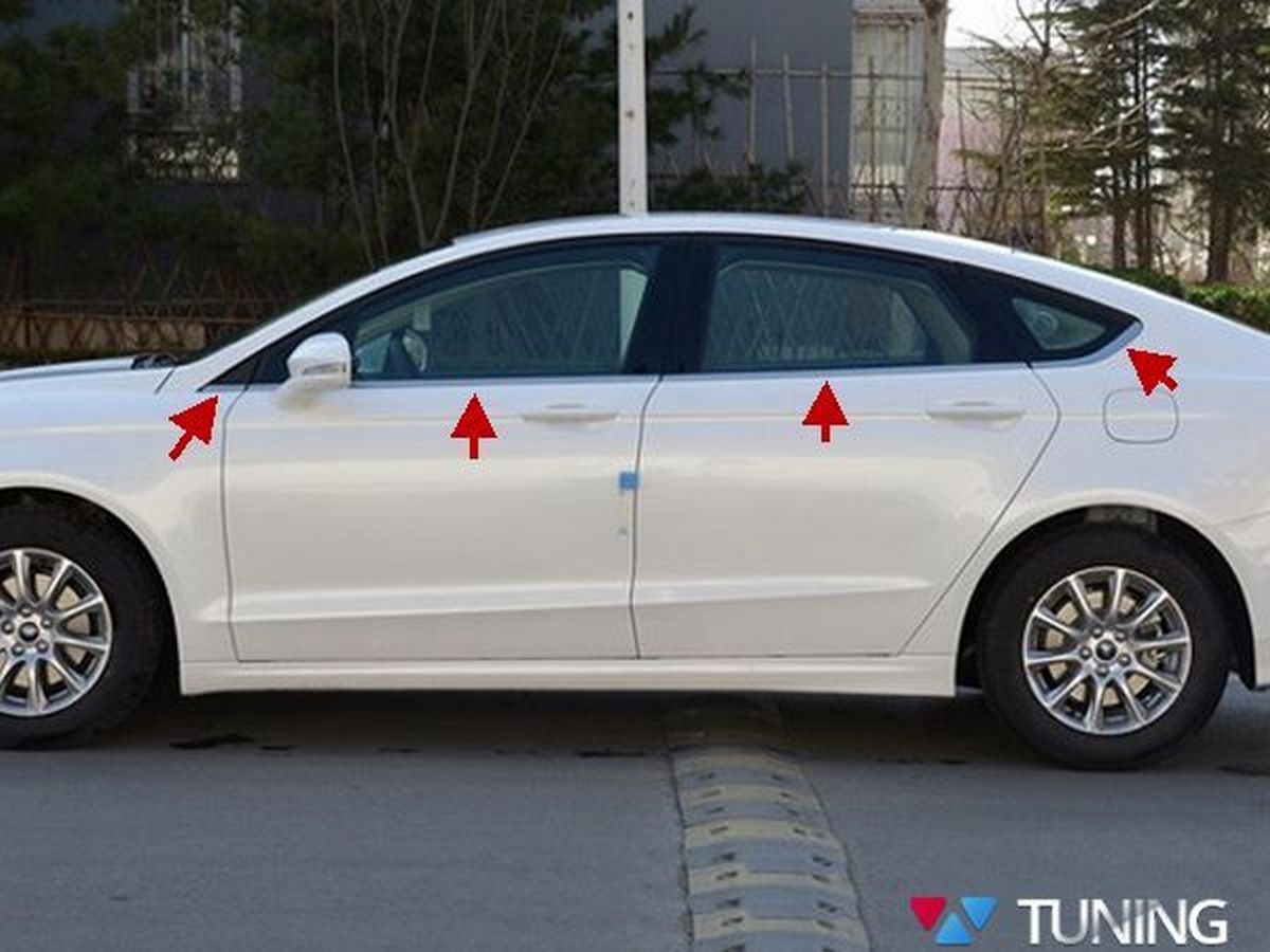 Хром нижние молдинги стёкол FORD Mondeo Mk5 (14-)