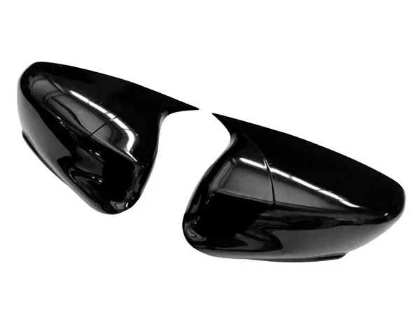 Кришки дзеркал Peugeot 301 (12-) - Bat стиль (чорні)