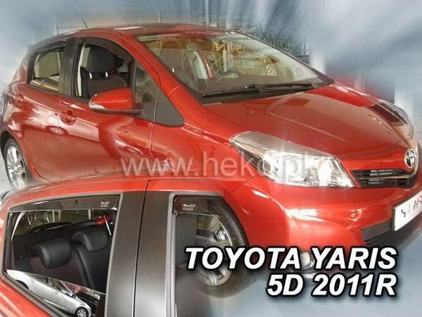 Дефлекторы окон Toyota Yaris III (11-20) 5D - Heko (вставные)