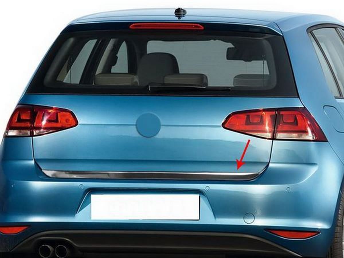 Хром на кромку багажника VW Golf 7 (12-) 5D HB