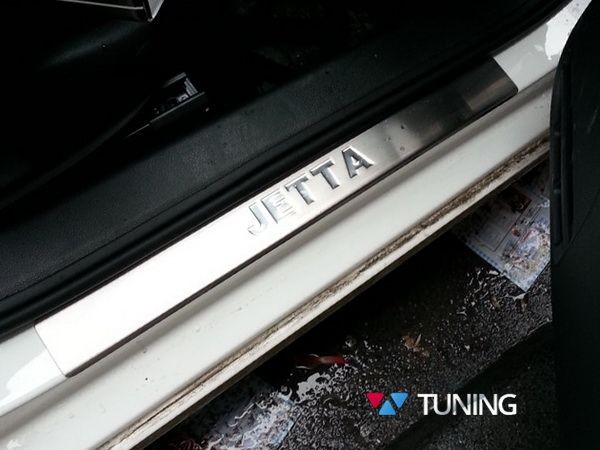Хром накладки на пороги VW Jetta A6 (11-18) - OMSA