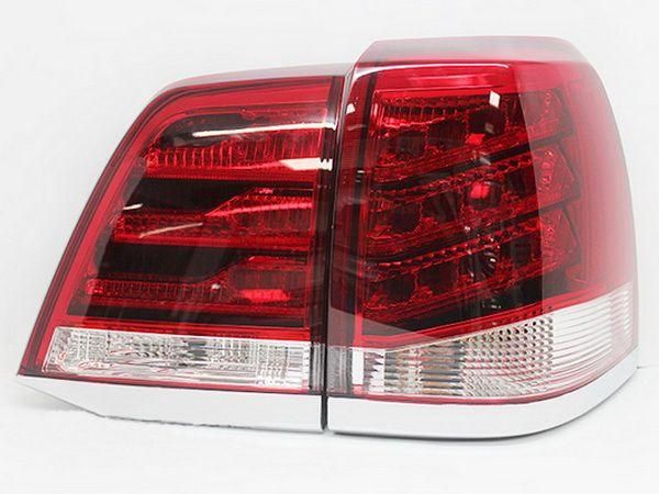 Фонари задние TOYOTA LC 200 (07-15) - Lexus стиль красные