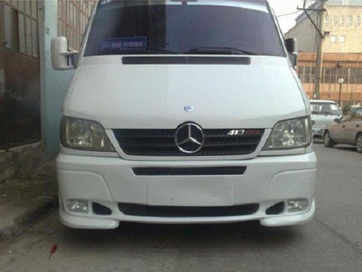 Накладка на передний бампер MERCEDES Sprinter CDI (00-06) "SET"