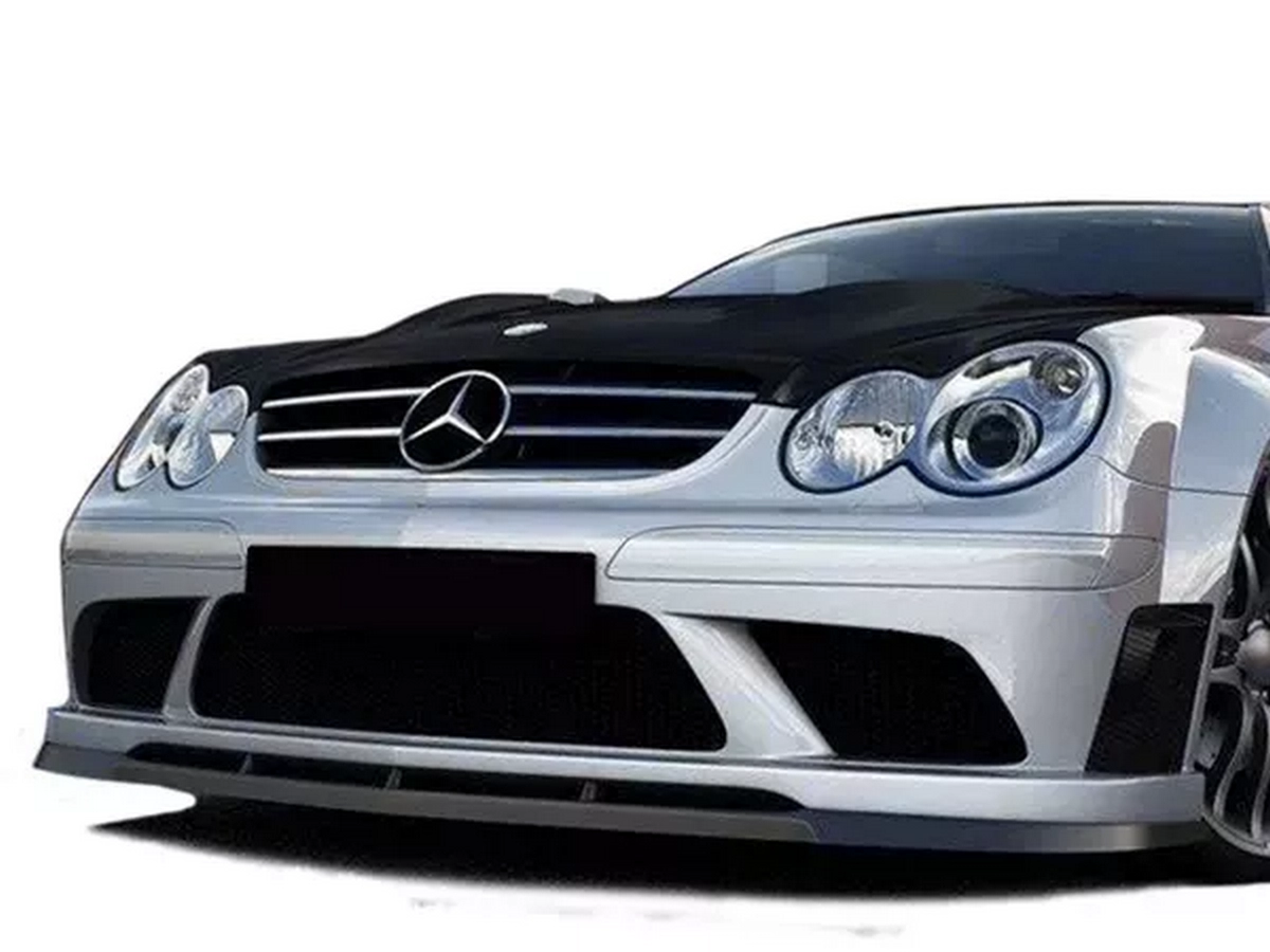 Спліттер бампера Black Mercedes CLK W209 (02-09)