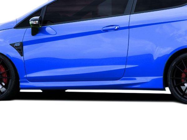 Накладки на пороги Ford Fiesta Mk7 (08-17) 3D - ST стиль