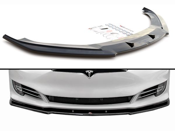 Спліттер передній Tesla Model S (17-) рестайлінг - V1