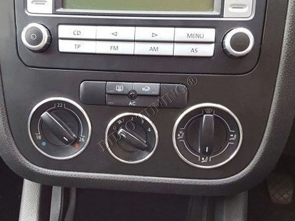 Кольца на переключатели кондиционера VW Tiguan I (07-10)