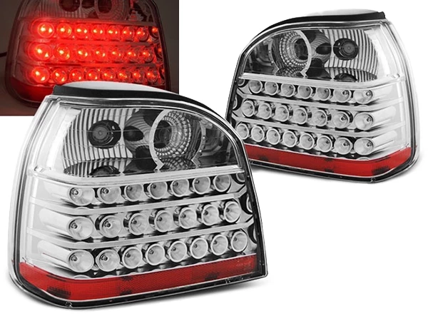 Ліхтарі задні хром VW Golf III (91-97) - LED