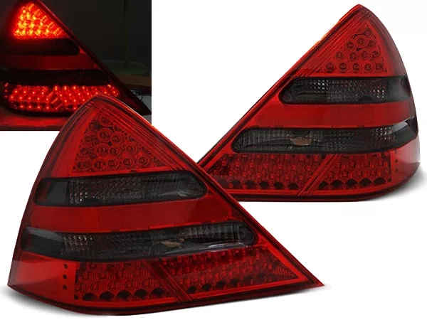Ліхтарі задні Mercedes SLK R170 - LED (червоно-димчасті) Eagle Eyes
