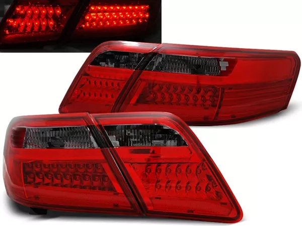 Ліхтарі задні Toyota Camry XV40 (07-09) - LED червоно-димчасті