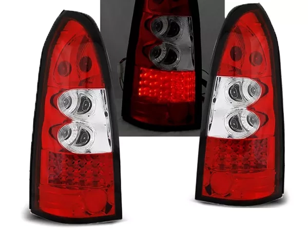Ліхтарі задні Opel Astra G (97-04) Універсал - LED червоно-білі (Sonar)