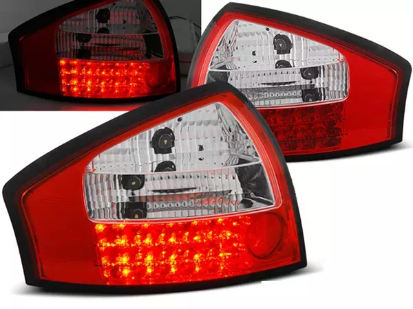 Ліхтарі задні Audi A6 C5 (97-04) Sedan - LED червоно-білі