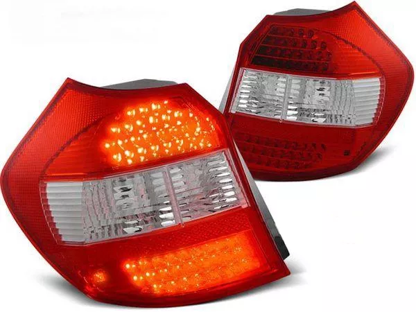 Ліхтарі задні BMW 1 E87 / E81 (04-07) - LED червоно-білі