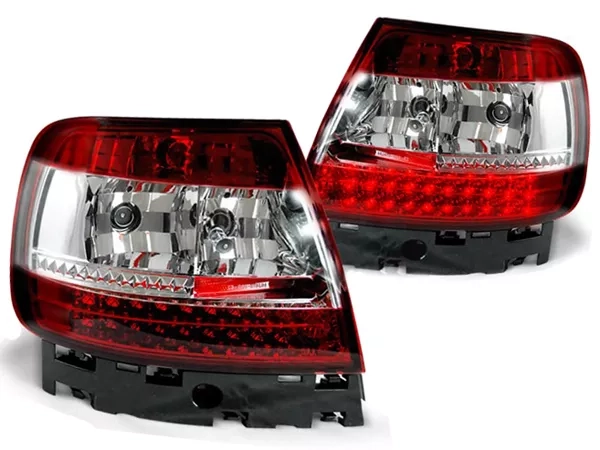 Ліхтарі задні Audi A4 B5 (94-00) Sedan - LED діодні червоні кришталеві