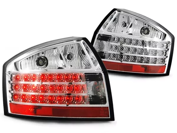 Ліхтарі задні Audi A4 B6 (00-04) Sedan - LED хром (v.1)