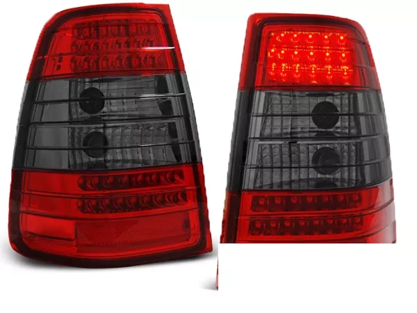 Задні ліхтарі Mercedes E W124 (85-95) Універсал - LED червоно-димчасті