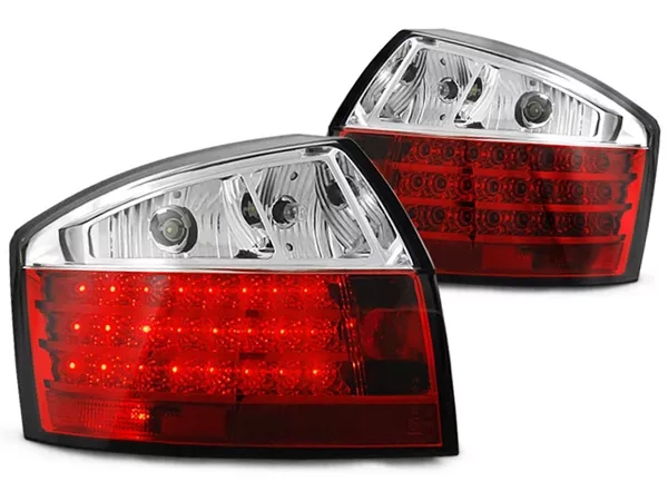 Ліхтарі задні Audi A4 B6 (00-04) Sedan - LED червоно-білі (v.1)
