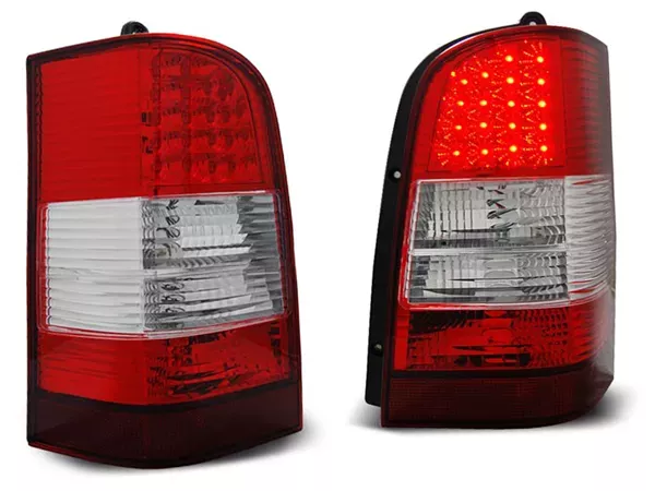 Ліхтарі задні Mercedes Vito W638 (96-03) - LED червоно-білі