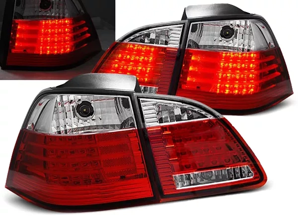 Ліхтарі задні BMW 5 E61 (04-07) Універсал - LED червоно-білі