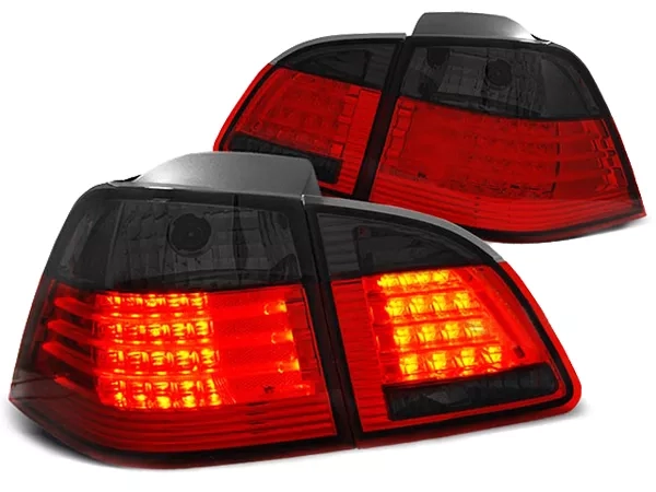 Ліхтарі задні BMW 5 E61 (04-07) Універсал - LED червоно-димчасті
