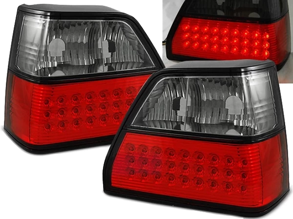 Ліхтарі задні VW Golf II (83-92) Hatchback - LED червоно-димчасті