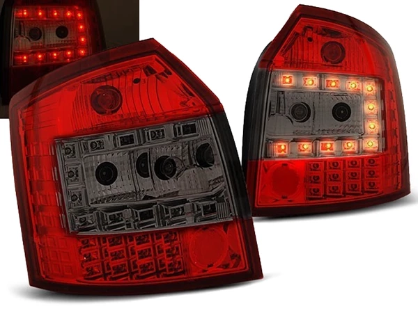 Ліхтарі задні Audi A4 B6 (01-04) Універсал - LED (червоно-димчасті)