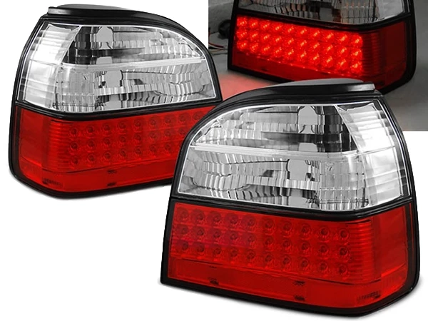 LED ліхтарі задні VW Golf III (91-97) - червоно-білі