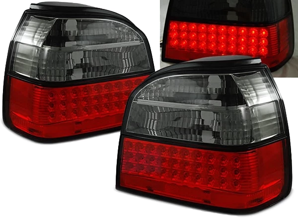 LED ліхтарі задні VW Golf III (91-97) - червоно-димчасті