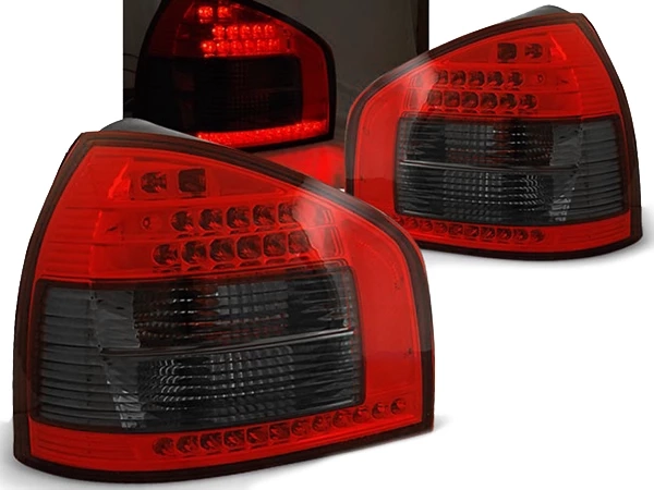 Ліхтарі задні Audi A3 8L (96-00) 3D / 5D Hatchback - LED червоно-димчасті (Eagle Eyes)