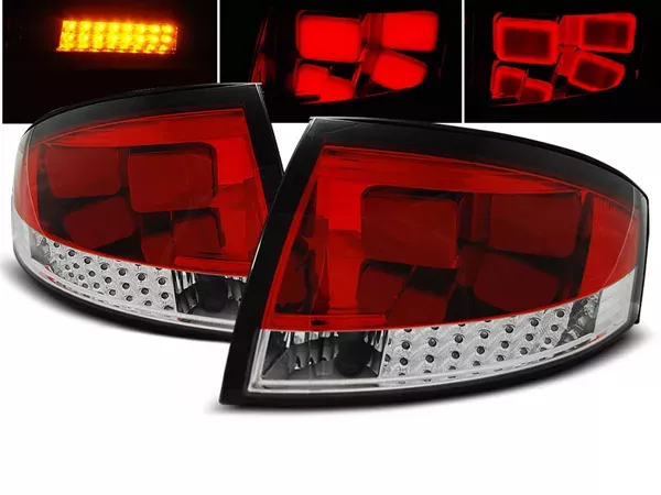 Ліхтарі задні Audi TT (8N; 98-06) - світлодіодні червоно-білі